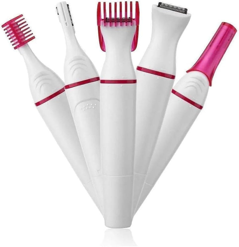 Depilador 5 em 1: Facial, Corporal, Nariz e Mais