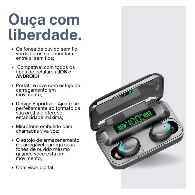 Fone Sem Fio F9-5